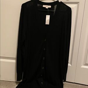 LOFT Women's Elegant Black Cardigan